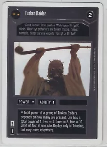 Star Wars CCG Tusken Raider Premiere WB White Decipher Kostenloser Versand - Bild 1 von 1