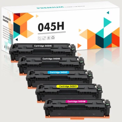 5 x Tóner de color compatible con Canon 045H LBP-612cdw MF632cdw MF634cdw MF633cdw Foto 1 de 4