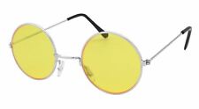 Lennon Brille Rund Objektiv Specs, gelb getönt Zubehör Kostüm
