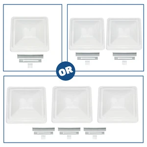 1/2/3PCS NEW Roof Vent Cover For RV Camper Cargo Trailer Replacement 14" x 14" - Picture 1 of 46