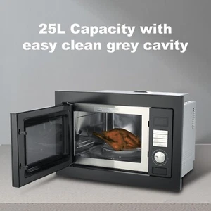SMAD 25L Built-in Microwave Oven+Grill, 5 Power Levels, LED ,Easy Clean Cavity - Picture 1 of 10
