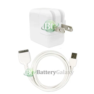 HOT USB Battery Home Wall Charger+Cable Cord for TAB TABLET Apple iPad 1 1st GEN - Image 1 of 4