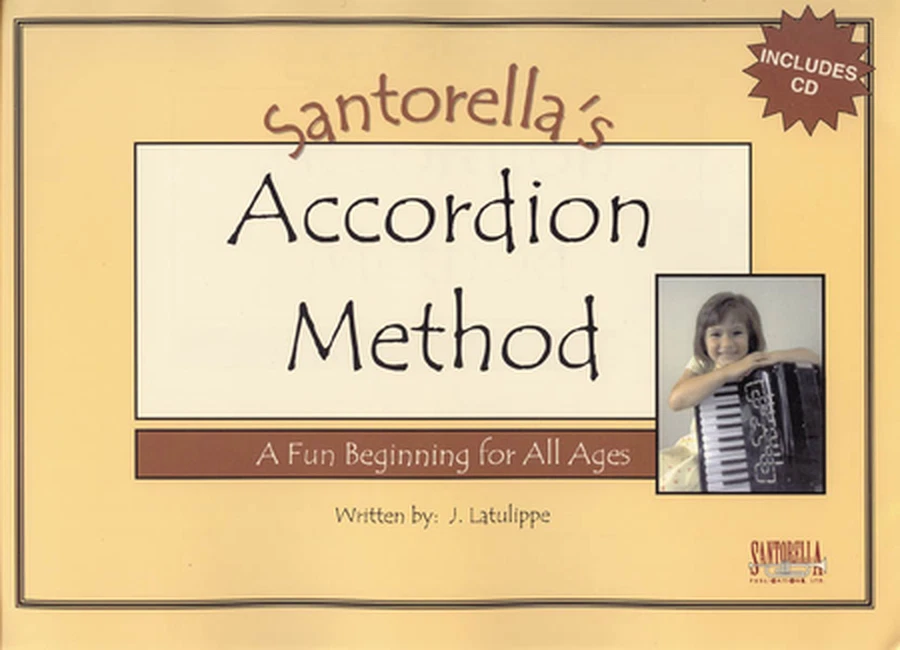 Santorella's Accordion Method Book 1A with CD FOR BEGINNERS BRAND NEW ON SALE - Image 1 of 1