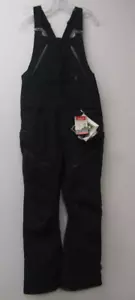 Volcom Women's US Size L Elm Stretch Gore Bib Overall Black H1352201 NWT - Picture 1 of 4