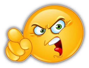 Smile Angry Car Bumper Sticker Decal "SIZES'' - Picture 1 of 1