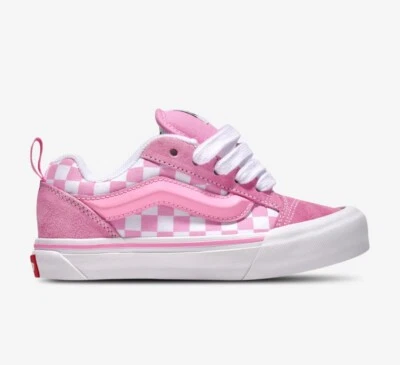 Vans Knu Skool Checkerboard rosa/negro nuevo con caja talla grande para niños Foto 1 de 4