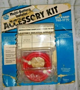 NAPA Multi Battery Isolator Accessory Kit Balkamp 782-1770  NOS   - Picture 1 of 2
