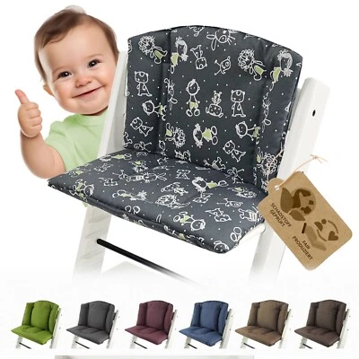 BAMBINIWELT BY RAFAEL K. Ersatzbezug Sitzkissen Kissen-Set kompatibel mit Stokke Tripp Trapp Mod. 1