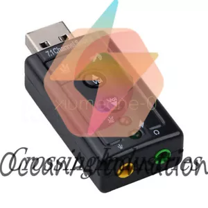 1X Mini USB 2.0 7.1 Channel Audio Sound Card Sound Adapter For PC Laptop - Picture 1 of 4