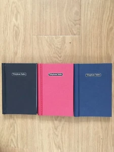 A5 Telefon Index Adressbuch drahtgebunden Hardcover Einband A-Z Index - Bild 1 von 13