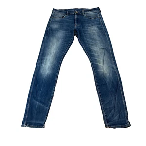 Pantalones de mezclilla elásticos lavados azul medio ajustados ajustados G-Star para hombre 3301 W32 L32 - Imagen 1 de 12