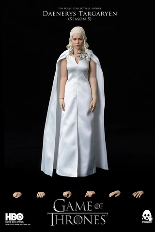 Game of Thrones 1/6 Scale Figure Daenerys Targaryen (Season 5) Threezero NEW Cover