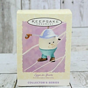 Huevos adorno recuerdo sello de Pascua en deportes golfista fecha 1994 - Imagen 1 de 10