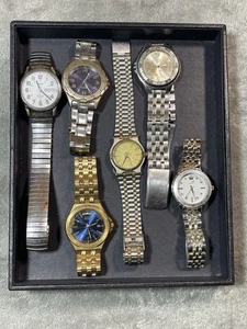 Vintage/New Lot Of 6 Men Watches (Parts or Repair ) Untested !! - Picture 1 of 11
