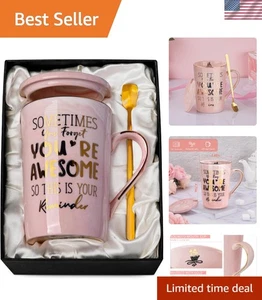 Geschenkfertiger 14 Unzen rosa Marmor Becher - perfekt für inspirierende Momente für Frauen - Bild 1 von 8