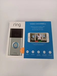 Timbre Video Ring 1ª Generación Níquel Satinado 720p Alertas de Movimiento Wi-Fi Nuevo Caja Abierta - Imagen 1 de 6