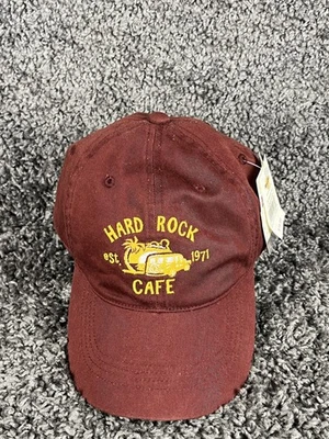 VTG Hard Rock Cafe Hollywood Florida Est 1971 Red Baseball Cap Hat 90’s NWT  - Image 1 of 4
