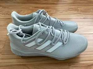Adidas Men’s Baseball Cleats Adizero Afterburner Metals Gray - Picture 1 of 6