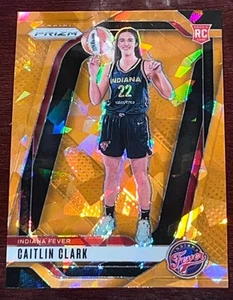 2024 WNBA Prizm Caitlin Clark Orange Cracked Ice Variation RC #145! VERY SHARP!! - Picture 1 of 7