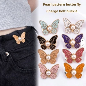 8-Pack Butterfly Waist Tighteners – No-Sew Adjustable Pant Clips for Women - Picture 1 of 8