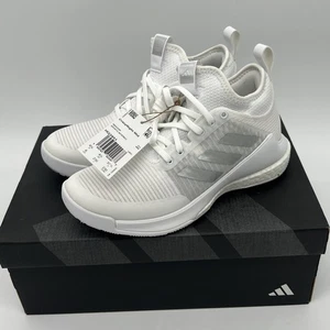 Adidas Crazyflight Mid White Volleyball Shoes Womens Sz 6 New in Box Fast Ship! - Picture 1 of 14