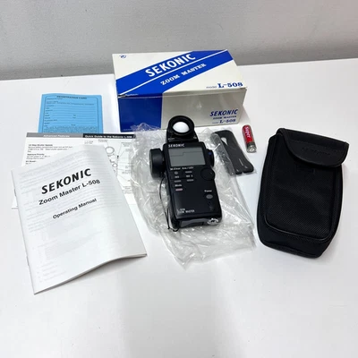 Sekonic L-508 CINE Zoom Master Medidor de Exposición a la Luz NUEVO Caja Abierta Foto 1 de 4
