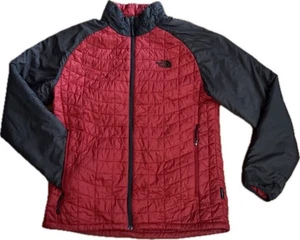 The North Face Thermoball Puffer Sport Jacket RED BROWN Men’s L Hiking Outdoor - Picture 1 of 14