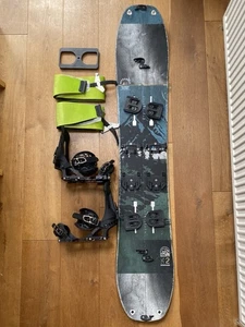 K2 Ultrasplit 158 Split Board + Burton Hitchhiker Medium Bindings + K2 skins - Picture 1 of 10
