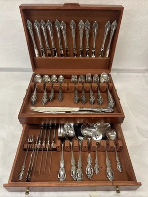 78pc Set Oneida Community Brahms Stainless 16 Pl Settings Flatware W Serving! EX - Image 1 of 4