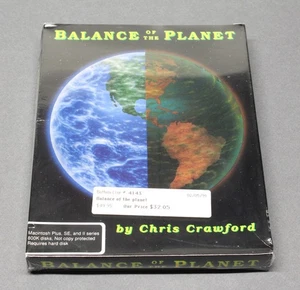 Balance of the Planet por Chris Crawford Sellado 1990 Macintosh Mac Juego - Imagen 1 de 13