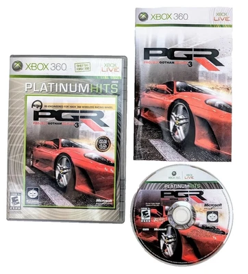 Xbox 360 PGR Project Gotham Racing 3 (Microsoft) Case, Art, Manual & Game TESTED - Image 1 of 3