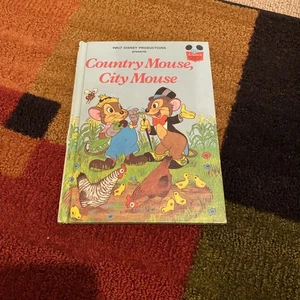 VTG 1978 Disney Presents Country Mouse, City Mouse First American Edition BCE - Imagen 1 de 6