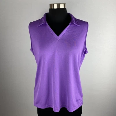 Lady Hagen Top Womens Purple Sleeveless Tennis Golf Sporty Outdoorsy L - Image 1 of 4