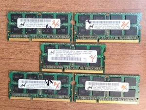 (LOT OF 5) MICRON 2GB 2Rx8 PC3-8500S DDR3 LAPTOP MEMORY RAM MT16JSF25664HZ-1G1F1 - Picture 1 of 2