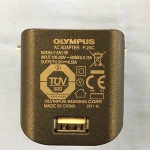 Cargador adaptador de corriente enchufe USB Olympus F-2AC UK 4 Olympus TG-310 STYLUS genuino - Imagen 1 de 4