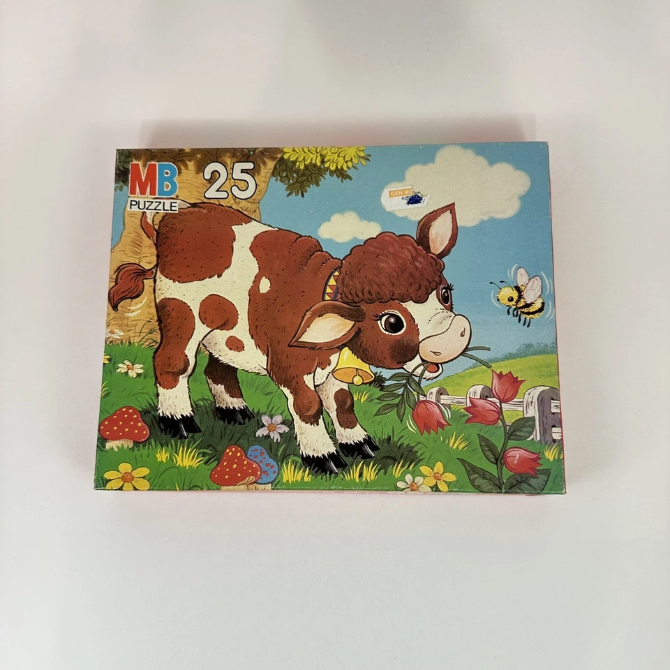 Vintage Milton Bradley Pastel Pets Jigsaw Puzzle 25 Pcs MB Unopened