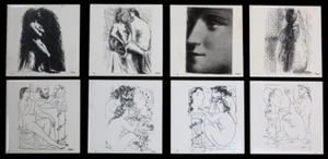 RARE COMPLETE SET 1976 PICASSO La Femme PICASSO THUMB PRINT ESTATE AUTHORIZED - Picture 1 of 6