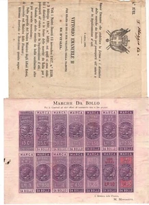 FE0367 - Marche da Bollo: Saggi per Cambiali con decreto di emissione - Imagen 1 de 1