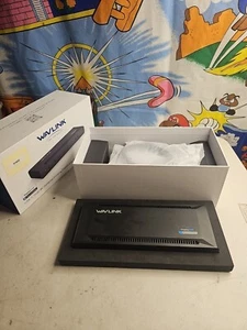 USED WAVLINK USB C Dual 4K Laptop Docking Station WL-UG69PD2 Pro. - Picture 1 of 5