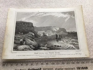 Vintage Plate Print - View From The White Rock - - Picture 1 of 5