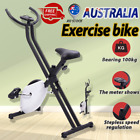 Fitness X Bike Folding Exercise Bicycle Home Workout Cycling Indoor White Bike  