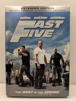 FAST FIVE  Extended Edition  2 Versions ~ Extended & Theatrical  NEW - Slipcover - Image 1 of 4