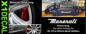 Single purchase Maserati Brake decal sticker 75mm for the front caliper x1 - Picture 1 of 1