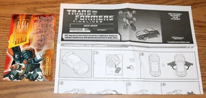 Solo instrucciones TRANSFORMERS - Líneas de tiempo Botcon Kick-Over Hasbro inglés - Imagen 1 de 1