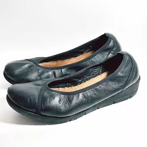 Diana Ferrari Supersoft Shoes Womens Sz Au 10 C Black Leather Low Heel (t98 - Picture 1 of 15