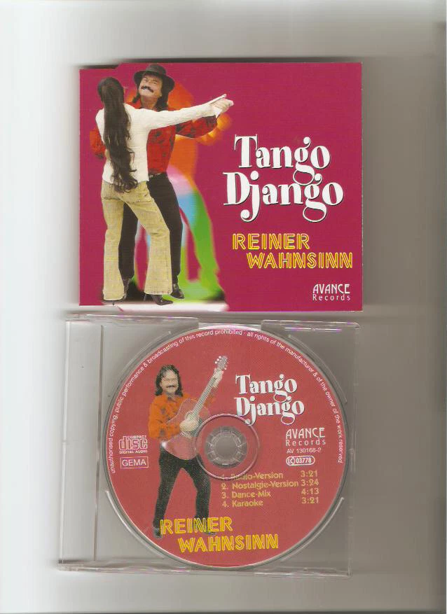 Reiner Wahnsinn - Tango Django , 5 Track-Maxi-CD, sehrgut,,(Bernd Apitz) - Bild 1 von 1