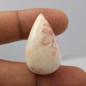 37.65 Cts Natural Orange Scolecite Free-Form Cabochon Gemstone Pendant VG910 - Picture 1 of 3