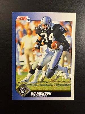 1991 Score NFL Bo Jackson #100 Oakland Raiders NM - Image 1 of 4