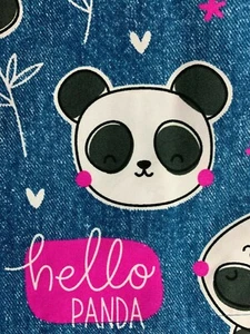 SCRUB TOP SIZES: XS, S, XL HELLO PANDA NWT NURSE MEDICAL VET CNA DENTIST - Picture 1 of 9
