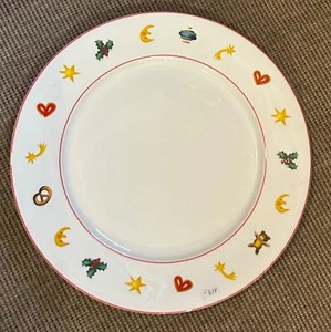 Teller Dibbern Greetings, Fine Bone China, D 32 cm, neu, Rarität - Bild 1 von 2